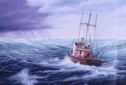 Original oil on board painting