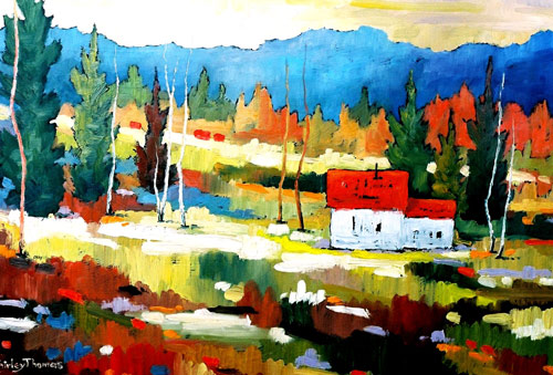 Original oil on board painting