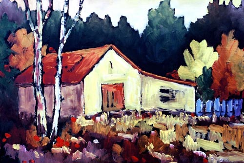 Original oil on board painting