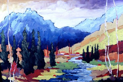 Original oil on board painting