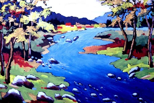 Original oil on board painting