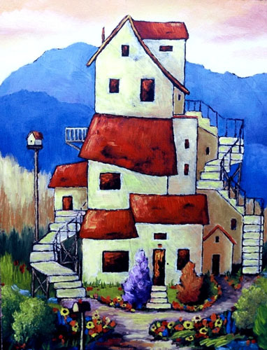 Original oil on board painting