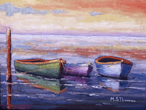 Original oil on board painting